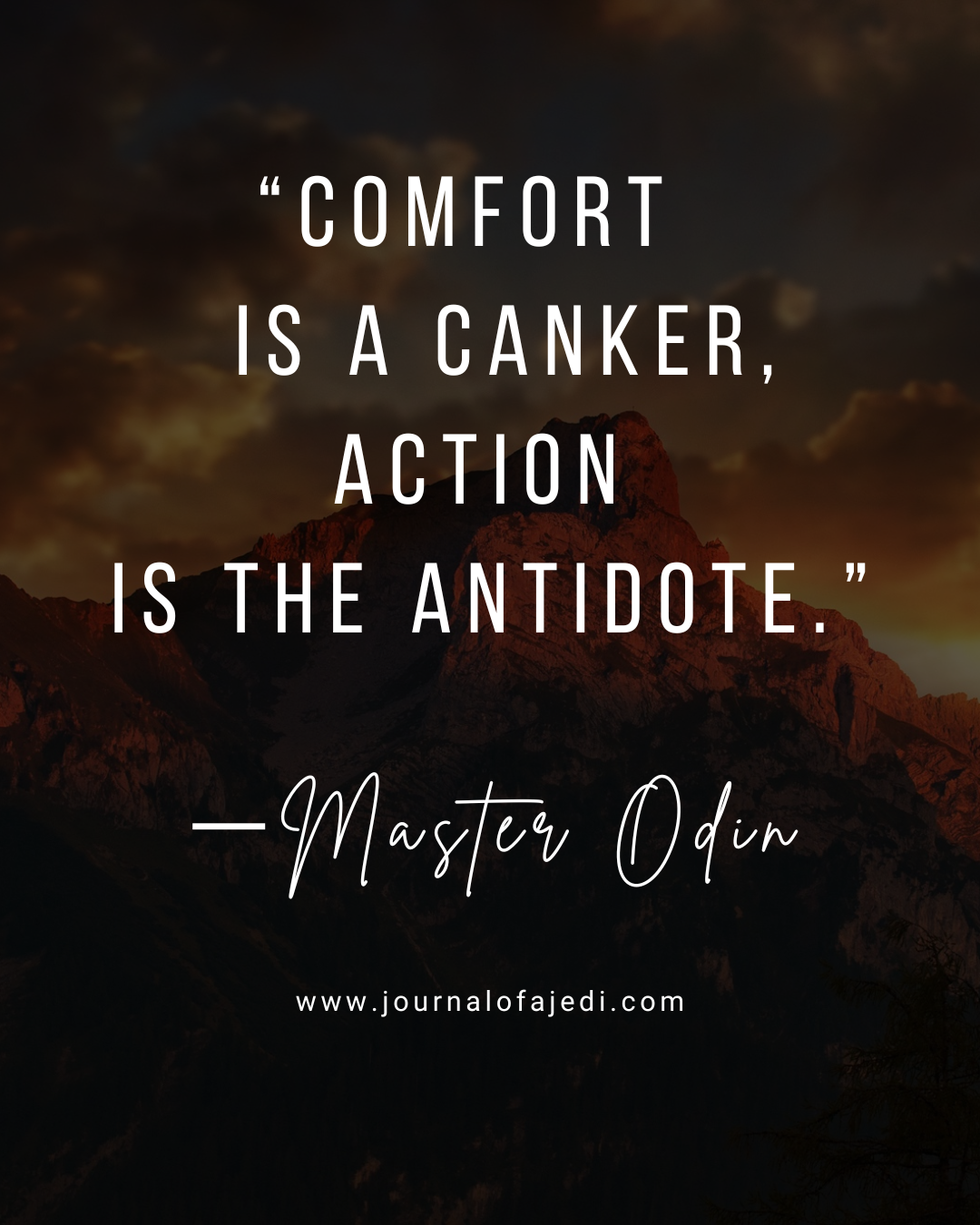 Action is the&nbsp;antidote…